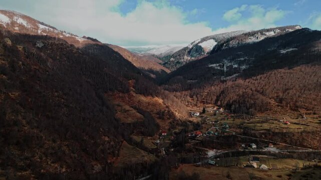 Mountain drone footage