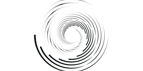 Spiral sound wave rhythm line dynamic abstract vector background