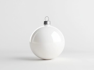 A hand-blown glass ornament, isolated against a clean white surface