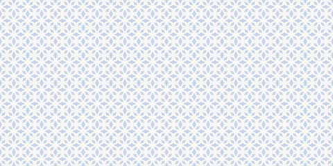 Simple minimal diamond seamless pattern. Subtle white and light blue geometric rhombus texture, floral lattice, grid. Elegant modern background. Minimalist vector ornament. Abstract repeat geo design