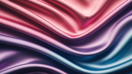 Obraz premium Soft gradient silky fabric with waves