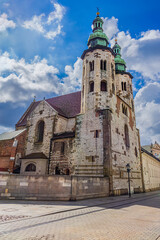 Fototapeta premium Built in the XI century, Saint Andrew is one of the oldest churches in Krakow Old Town. Krakow, Poland.