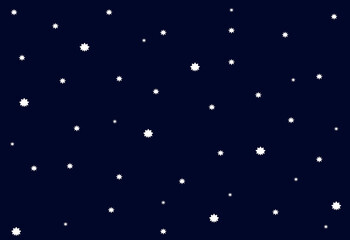 starry night sky illustration