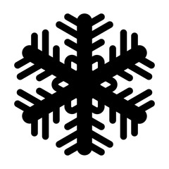 Decorative Snowflake Solid Icon
