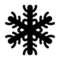 Decorative Snowflake Solid Icon