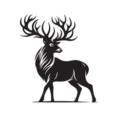 Deer silhouette, vector illustration design