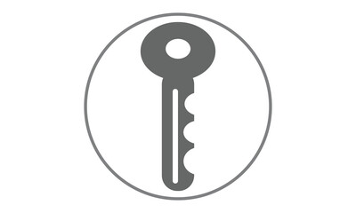 Key icon vector. Key vector icon. Key symbol for web site design .