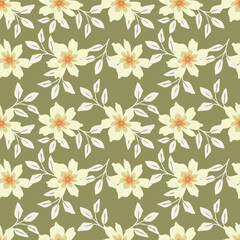 Flower pattern, ditsy floral seamless pattern, small little cute flower background. Flower repeat pattern. Ditsy print, surface design. Ditsy floral for fashion, texture, fabric, wrapping