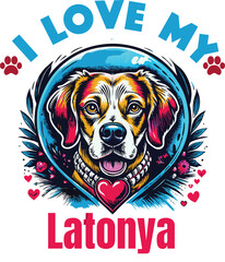 Quip Is My Cute Cat, Cat name t-shirt Design