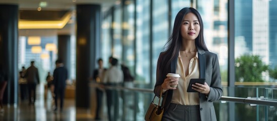 Fototapeta premium Businesswoman in Modern Office Building