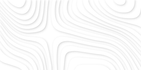 Obraz premium Abstract modern 3d Paper cut white background .white waves background ,paper art style, flyers posters prints .geometric background overlap layer. 