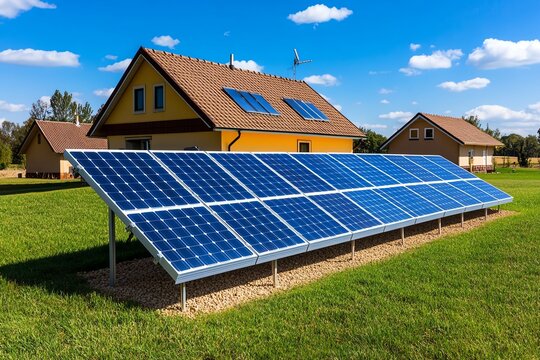 A home battery system storing solar energy, demonstrating the role of renewable energy in off-grid living