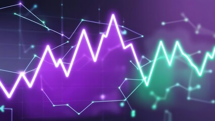 Naklejka premium Digital banner. Data analytics. economic or business, investment trade. Finance, currencies, cryptocurrency mockup