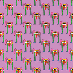 square seamless pattern -sinister eyes for Halloween.Devil eyes in 1970s psychedelic style.Groovy and funky print ornament.A look from a horror movie. Mystical esoteric eye.Witches,astrology and tarot