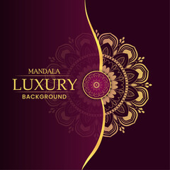 Eye-caching Luxury Background Mandala Design!