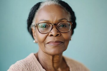 Headshot of an elderly Black woman wearing glasses in her late seventies