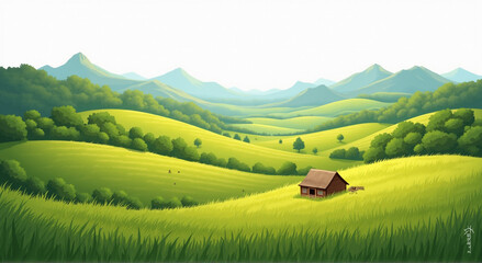 Obraz premium landscape in the mountains