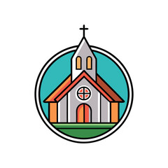 church logo vector illustration