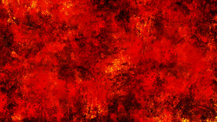 Warm dark red background with relief black material surface, warm art abstract wavy shapes