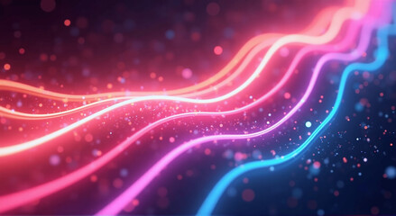 abstract background with glowing lights