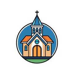 church logo vector illustration