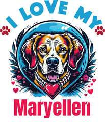 Tom Is My Cute Cat, Cat name t-shirt Design