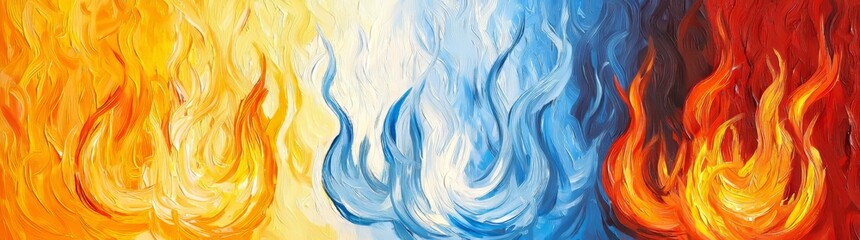 Obraz premium Color palettes that emphasize the emotional weight of democracy in an abstract concept art painting of an American election