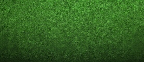The artificial green grass background is perfect for design concepts related to golf courses, soccer fields, and sports.
