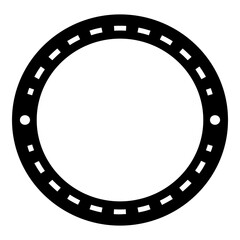 Fototapeta premium Circle badge icon. Simple award vector illustration.