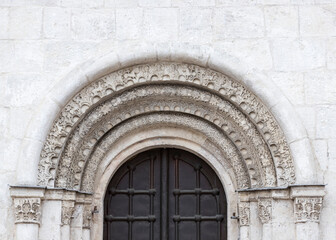 entrance to the church