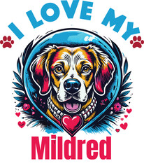 Vernon Is My Cute Cat, Cat name t-shirt Design