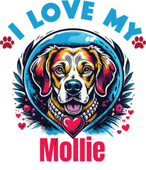 Waggles Is My Cute Cat, Cat name t-shirt Design