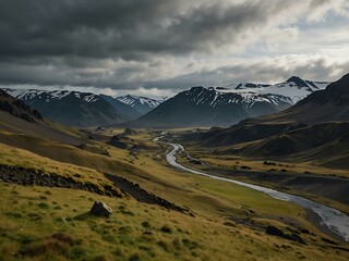 Landscape of Thorsmork.