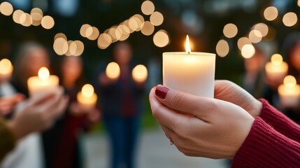 Christians gather for a candlelight vigil