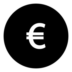 Euro Currency Coin Simple Solid Icon