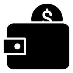Dollar Wallet Simple Solid Icon