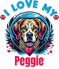 Adah Is My Cute Cat, Cat name t-shirt Design