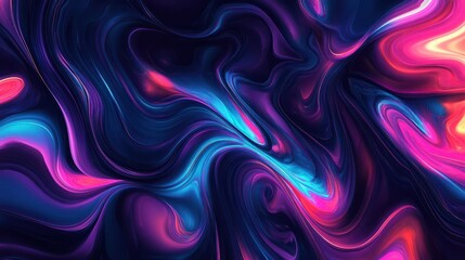 Abstract colorful fluorescent neon background. Organic lines as abstract wallpaper background design.