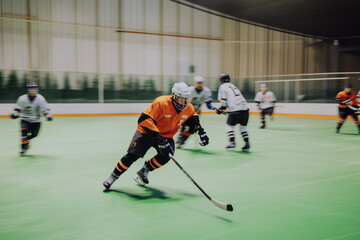 hockey player in action