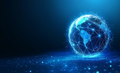 Obraz premium Big data cyber ball. Retro techno illusion of digital deals illustrating a business neuron model in 3D