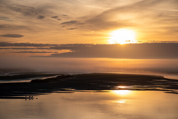 sunrise over the bay