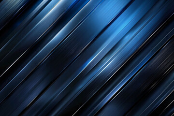 Obraz premium Midnight Blue and Black Abstract Metal Texture with Light Accents