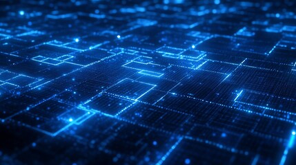 Obraz premium Blockchain 3D illustration. Field, code, flow, wave, data. Probability calculation, luck, lottery.
