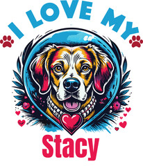 Birdie Is My Cute Cat, Cat name t-shirt Design