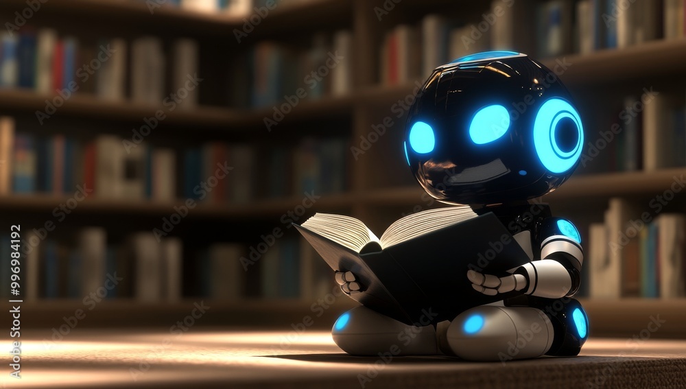 Poster machine learning, robotics, retaliation processes, book information and ai generated technologies.