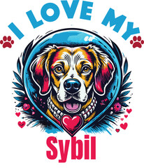 Bridgett Is My Cute Cat, Cat name t-shirt Design