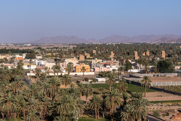 Fototapeta premium Aerial view of Najran, Saudi Arabia