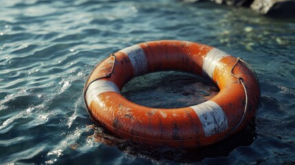 life buoy in water