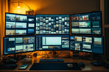 Chaotic Computer Screen Filled with Dozens of Open Tabs, Reflecting the Overwhelming Nature of Modern Multitasking