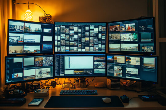 Chaotic Computer Screen Filled with Dozens of Open Tabs, Reflecting the Overwhelming Nature of Modern Multitasking